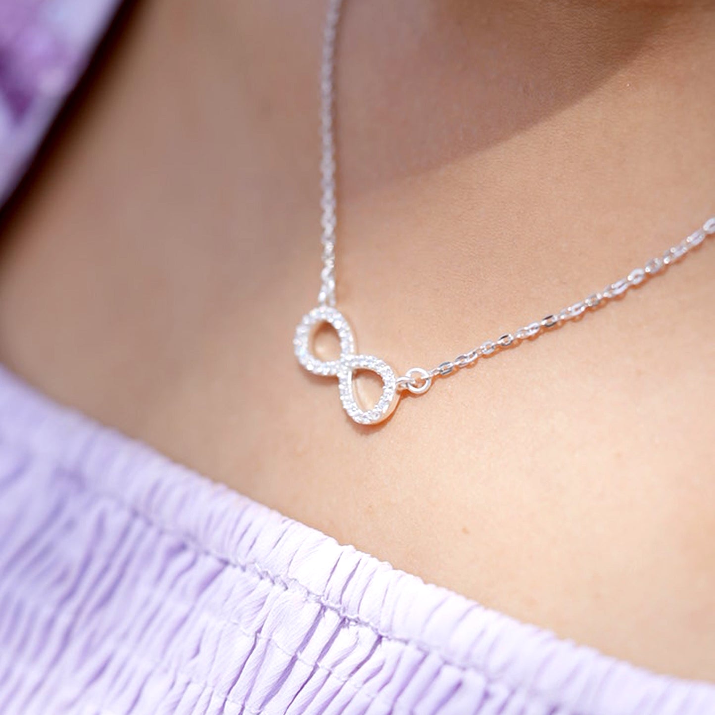 Infinity Shape 925 Sterling Silver Pendant