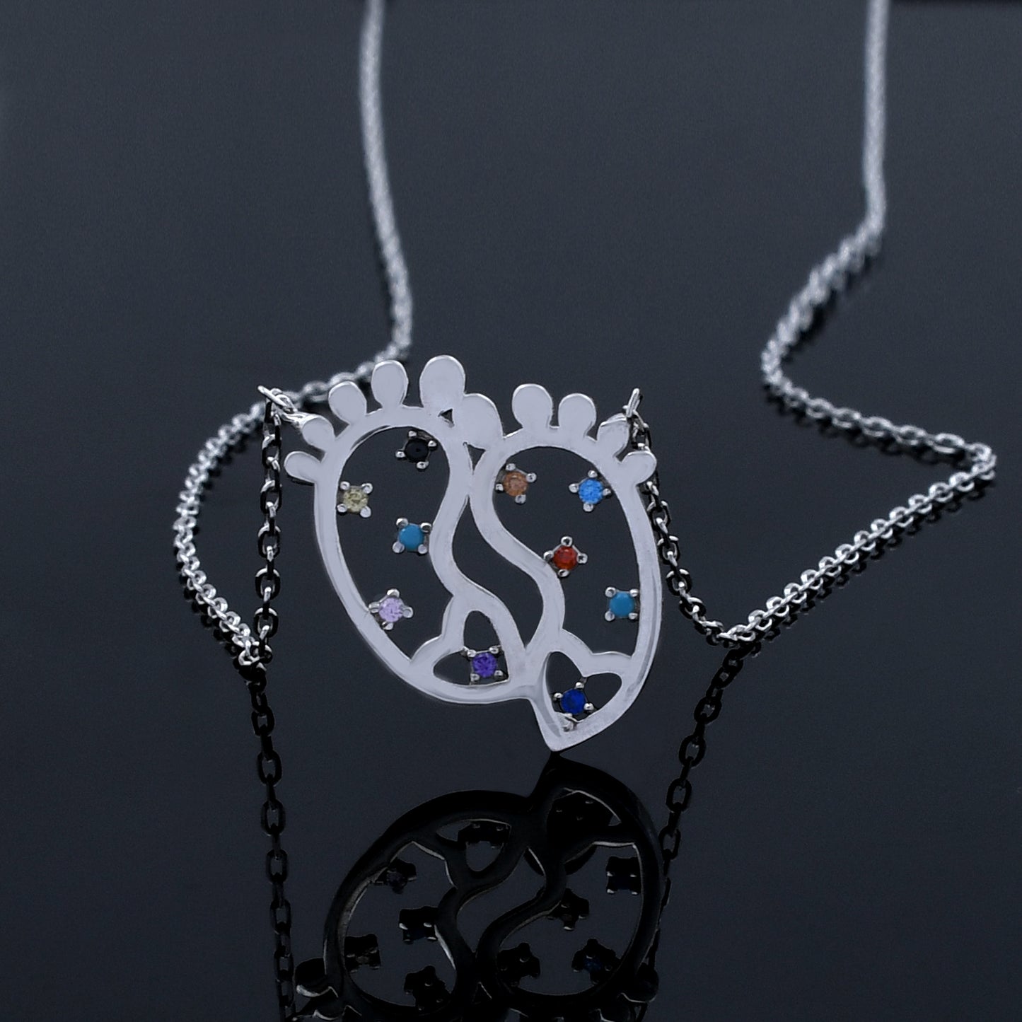 Little Baby Feet Design 925 Sterling Silver Pendant