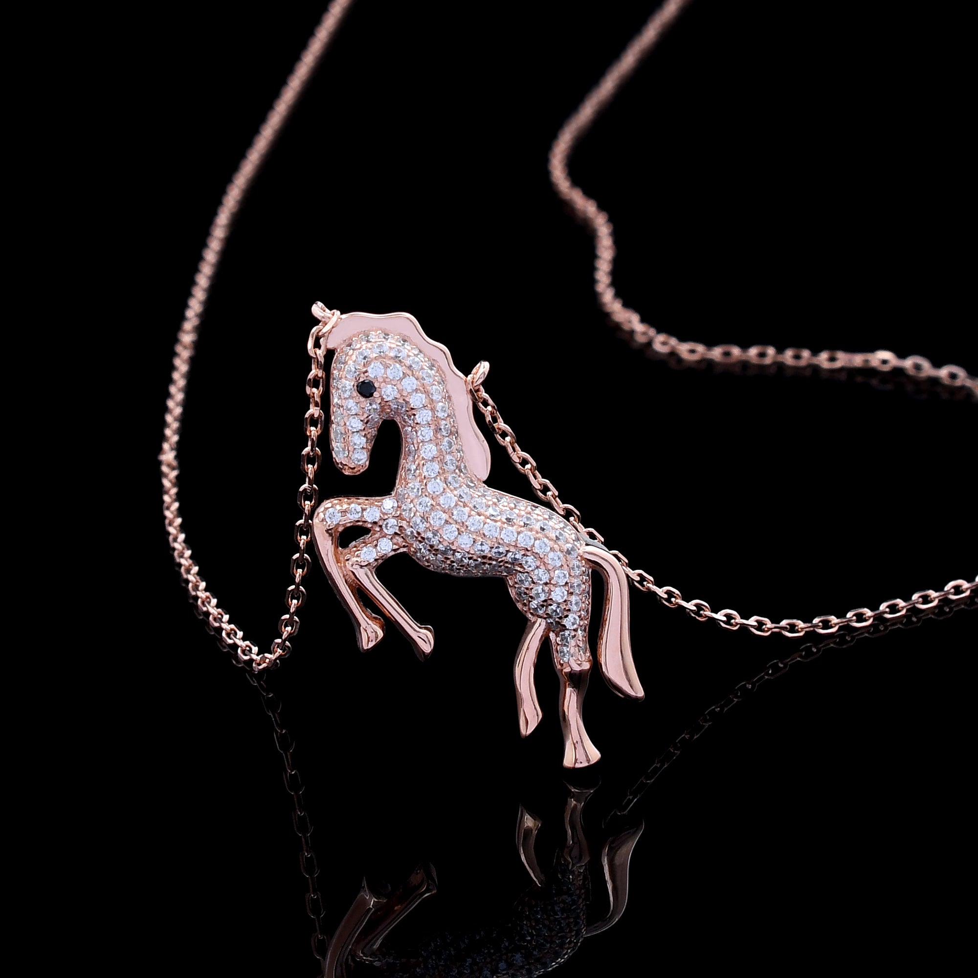 Horse Design 925 Sterling Silver Pendant
