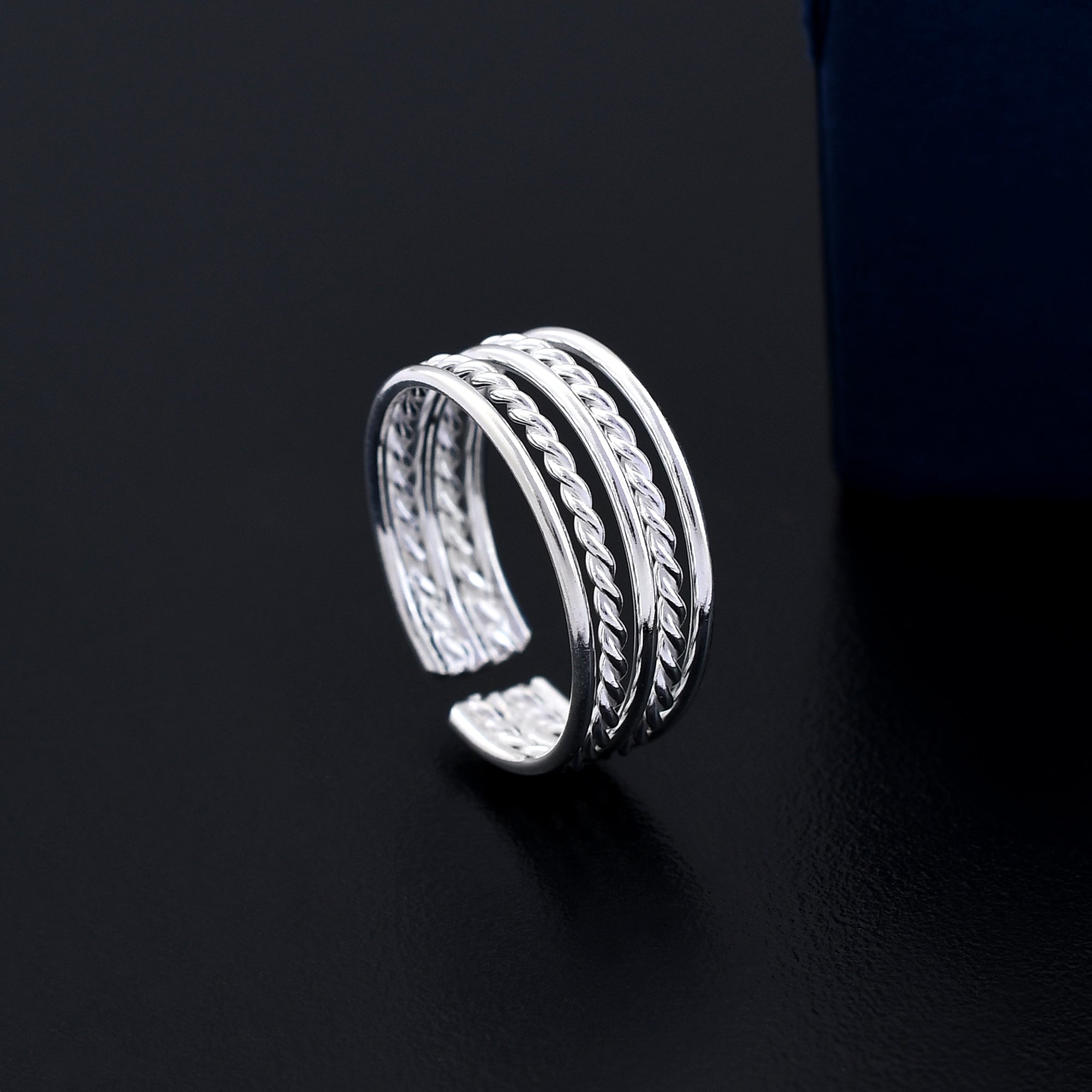 Twisted Style 925 Sterling Silver Toe Ring