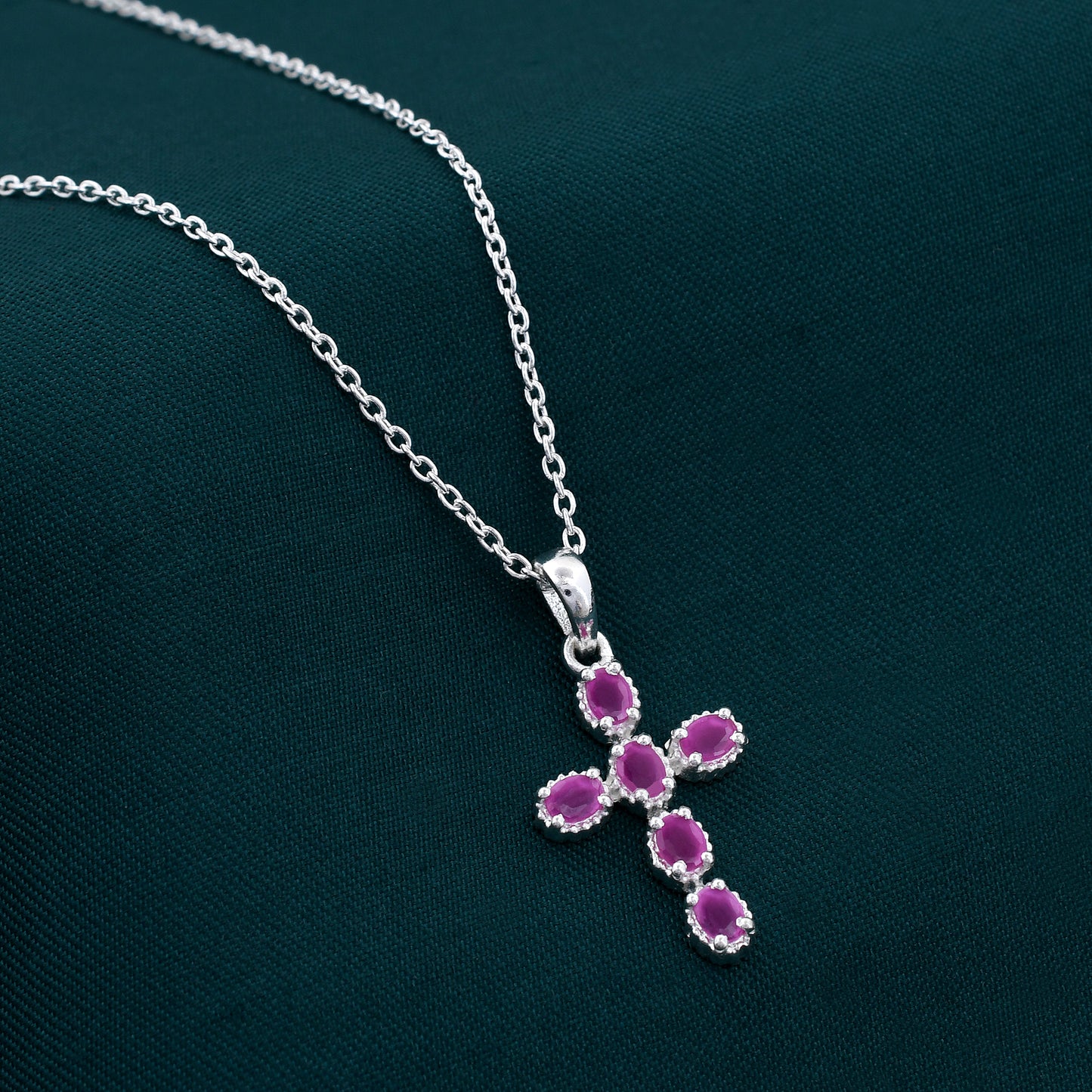 Genuine Cross Diamond 925 Sterling Silver Pendant