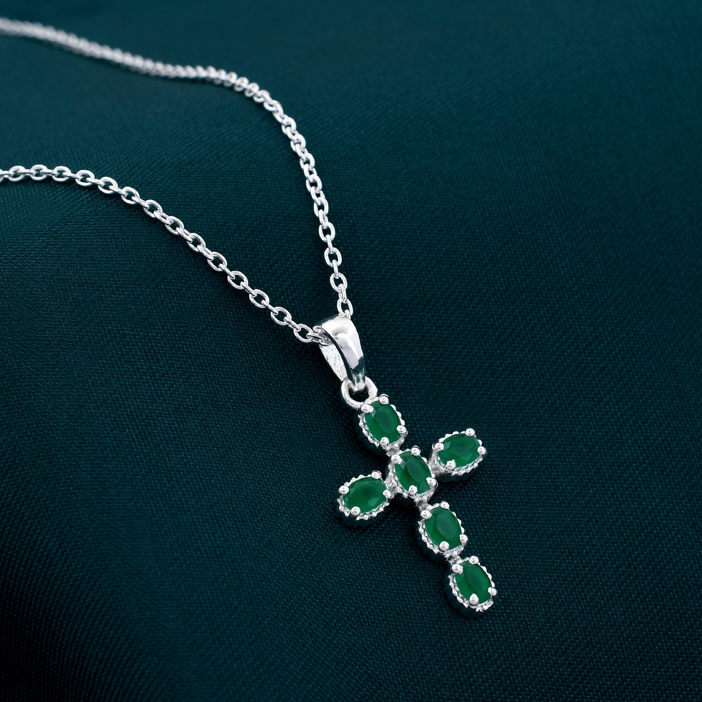 Genuine Cross Diamond 925 Sterling Silver Pendant