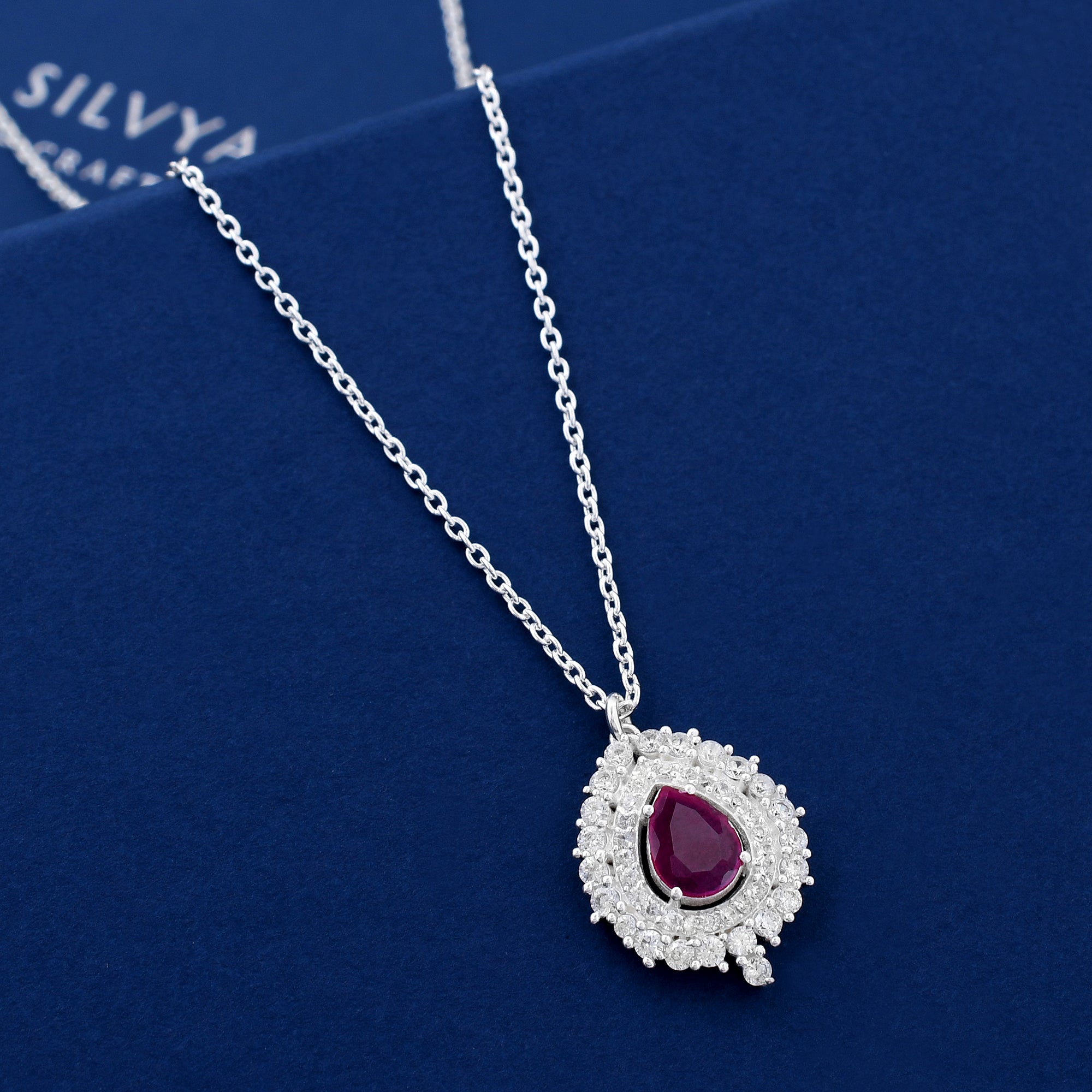 Zirconia Diamond 925 Sterling Silver Pendant