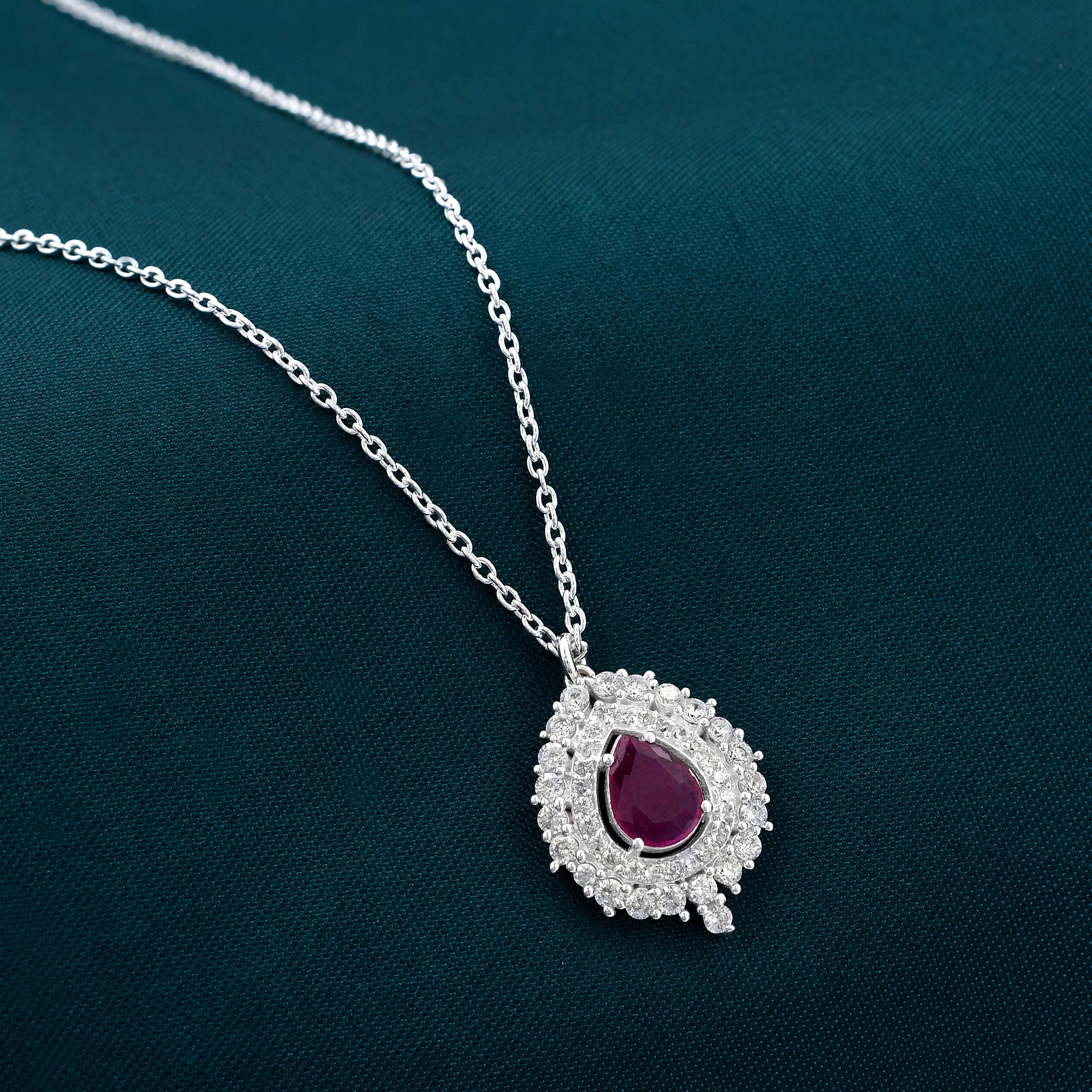 Zirconia Diamond 925 Sterling Silver Pendant