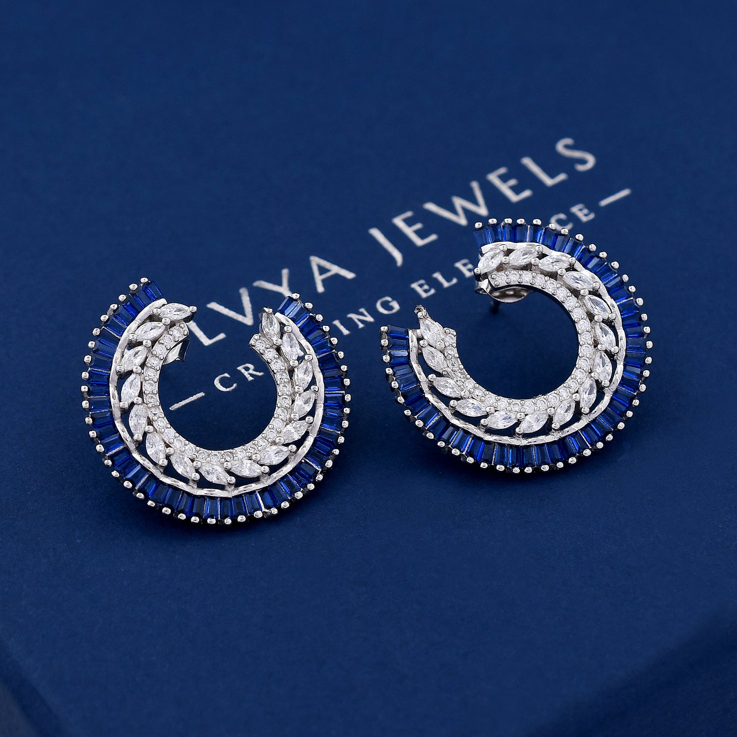 Tanzanite Diamond 925 Sterling Silver Earring