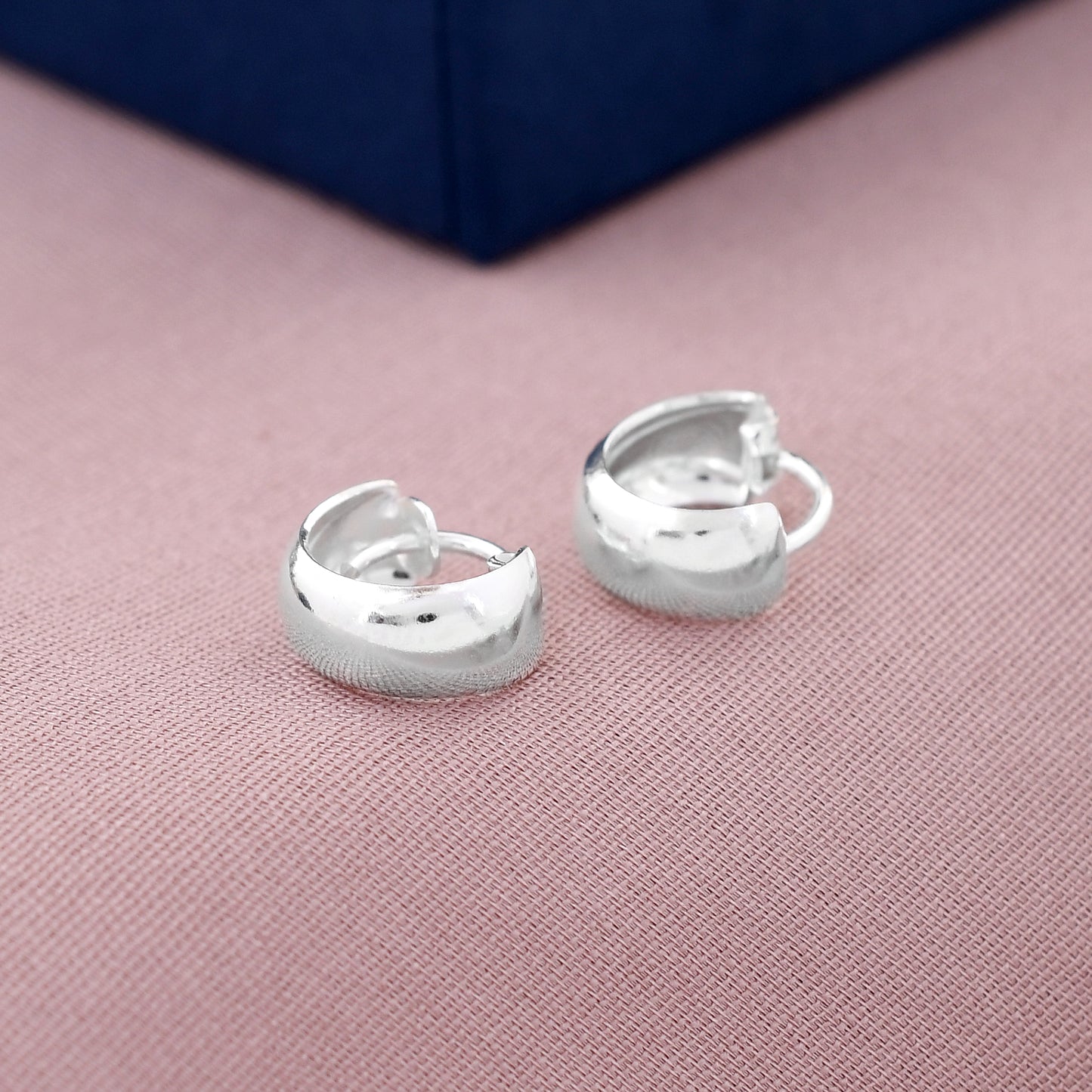 Round Plain 925 Sterling Silver Earring