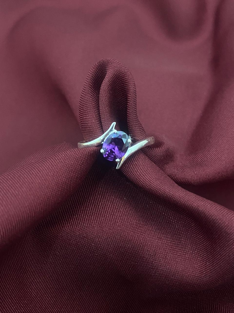 Round Cut Moissanite Diamond 925 Sterling Silver Ring