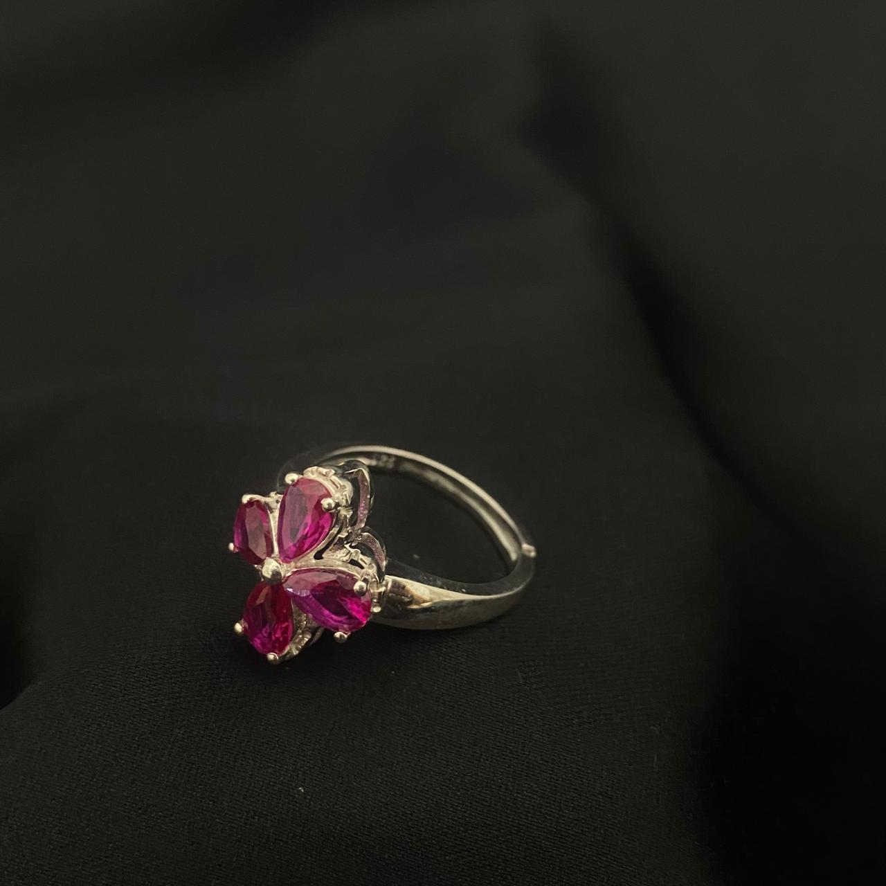 Flower Design 925 Sterling Silver Ring