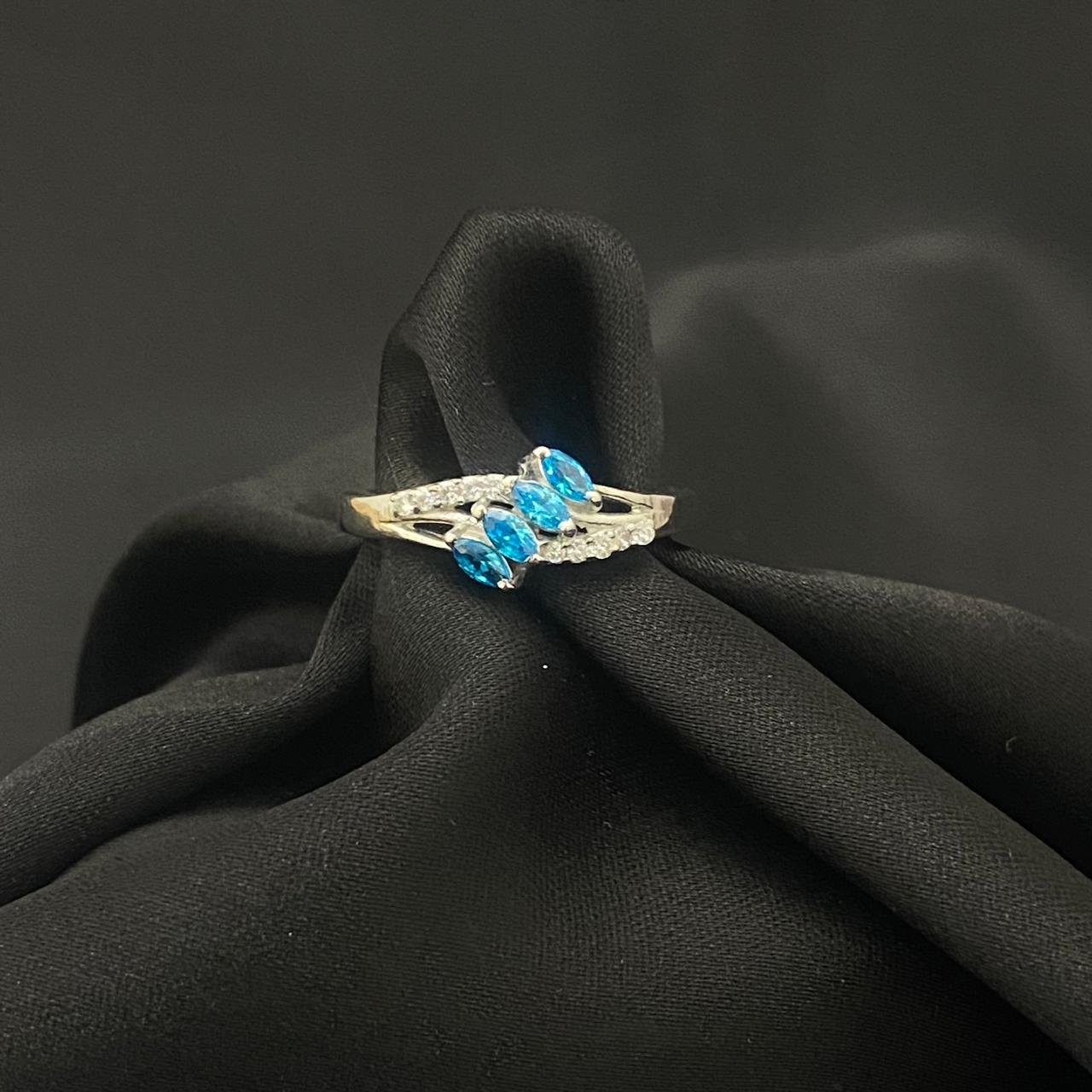 Marquise Diamond 925 Sterling Silver Ring