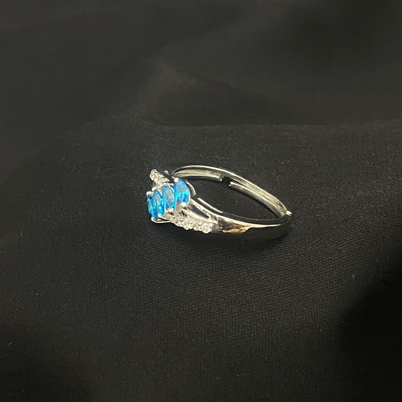 Marquise Diamond 925 Sterling Silver Ring