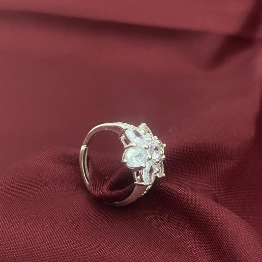 Sunflower Design 925 Sterling Silver Ring
