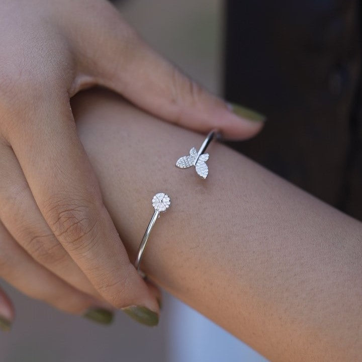 Butterfly Design 925 Sterling Silver Bracelet