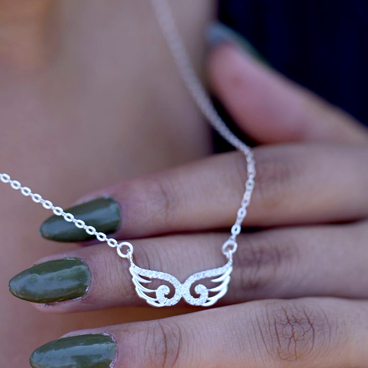 Angel Wings 925 Sterling Silver Pendant