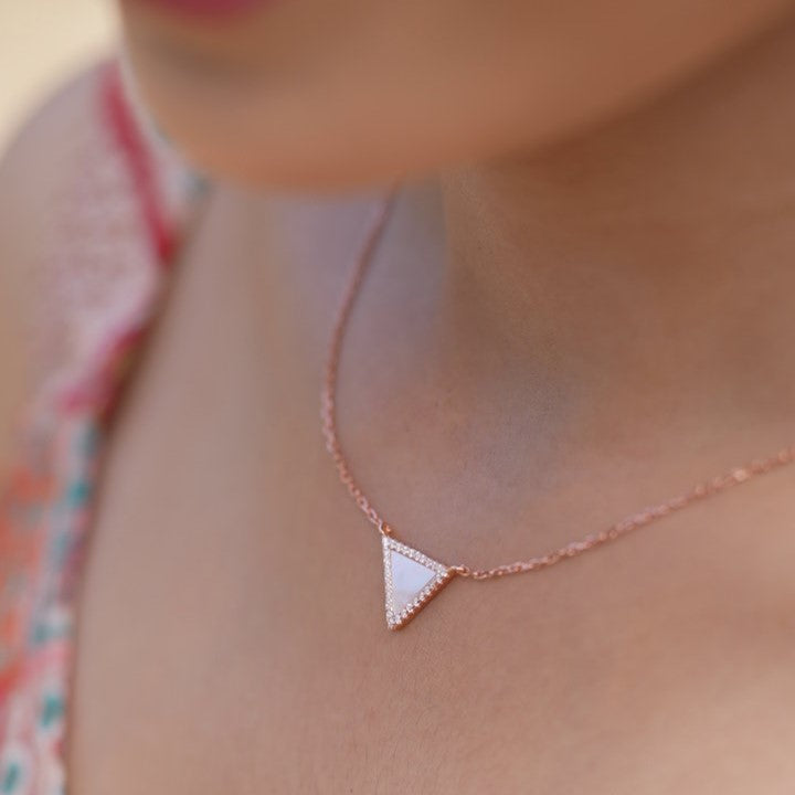 Triangle Shape 925 Sterling Silver Pendant