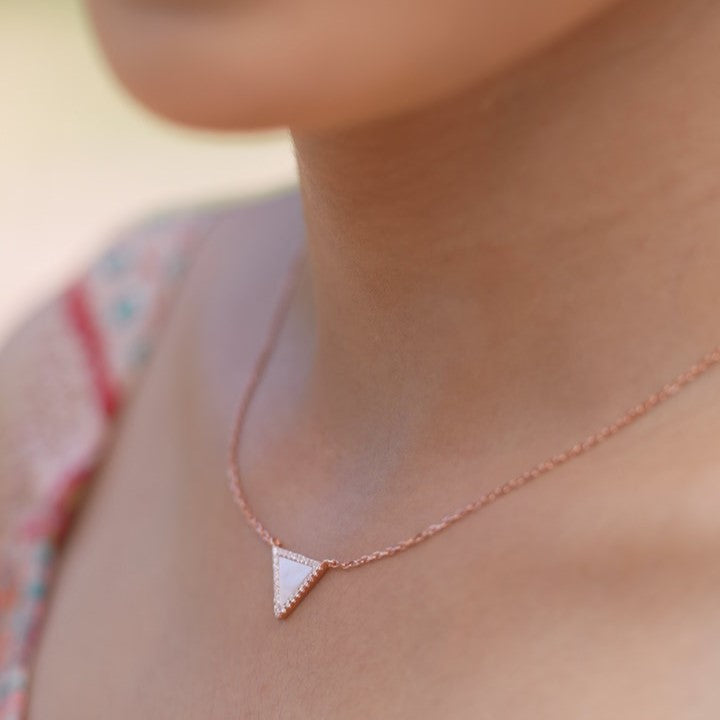 Triangle Shape 925 Sterling Silver Pendant