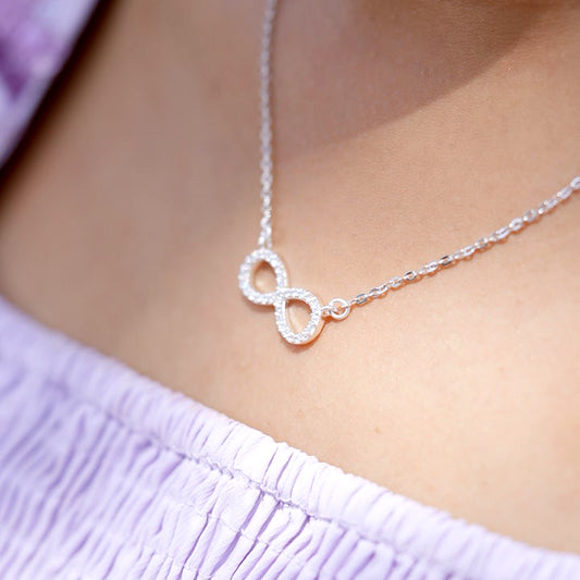 Infinity Shape 925 Sterling Silver Pendant