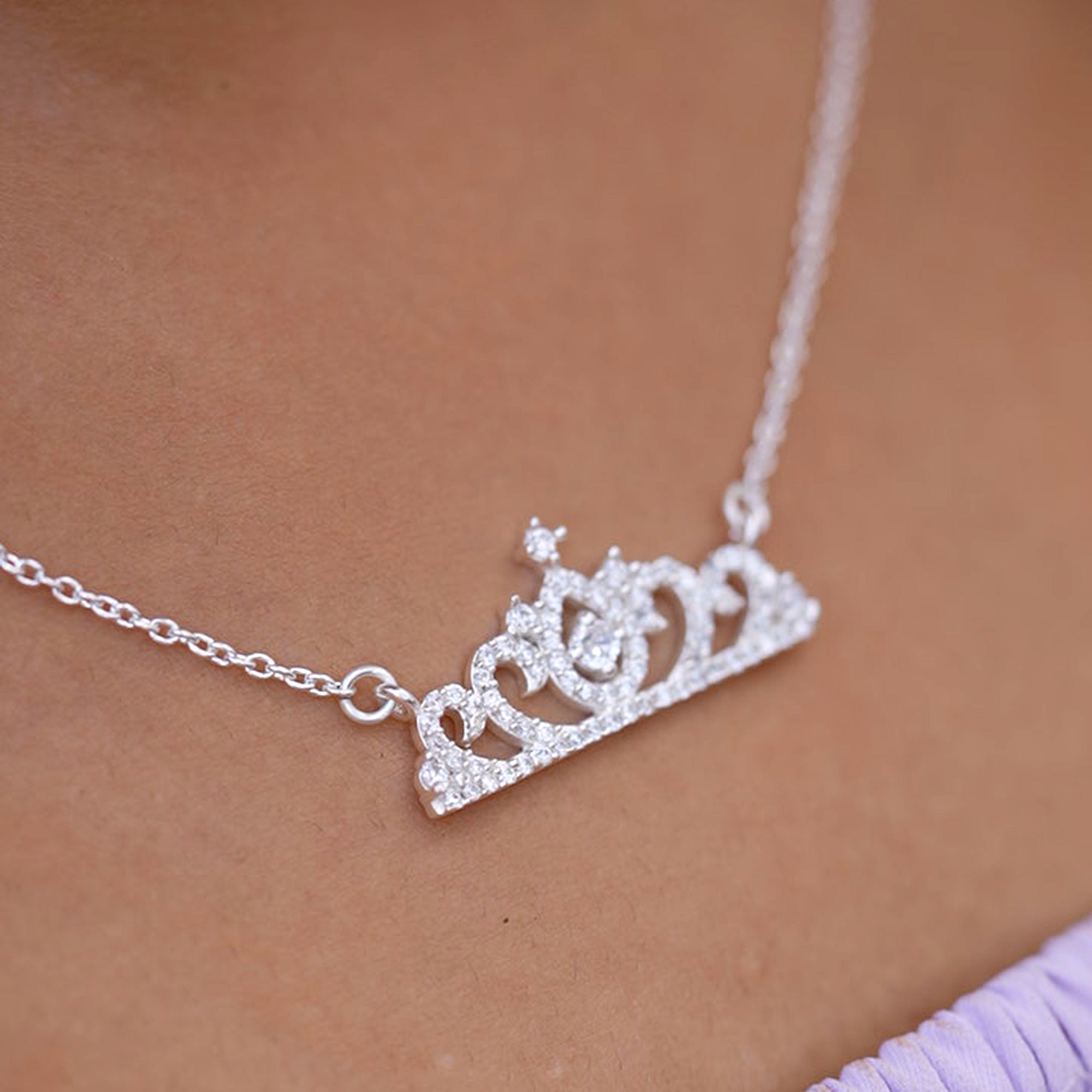 Princess Crown Design 925 Sterling Silver Pendant