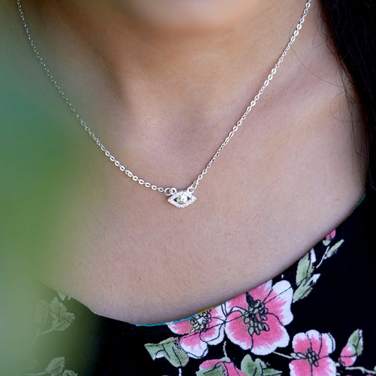 Diamond Eye Design 925 Sterling Silver Pendant