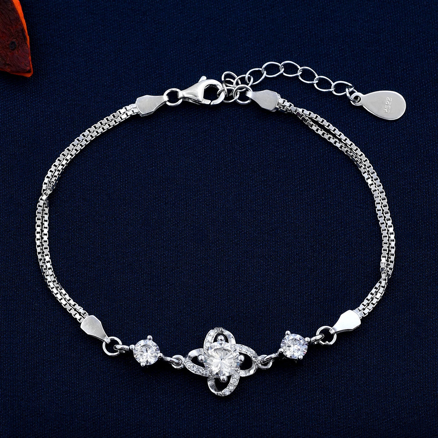 Flamboyant 925 Sterling Silver Bracelet