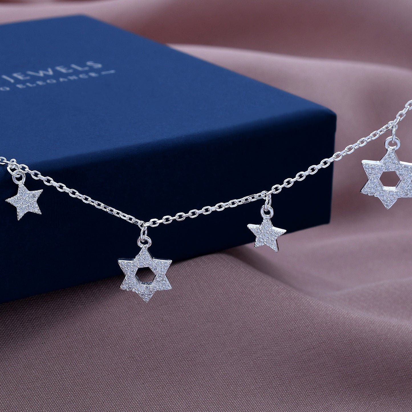 Star Design 925 Sterling Silver Bracelet