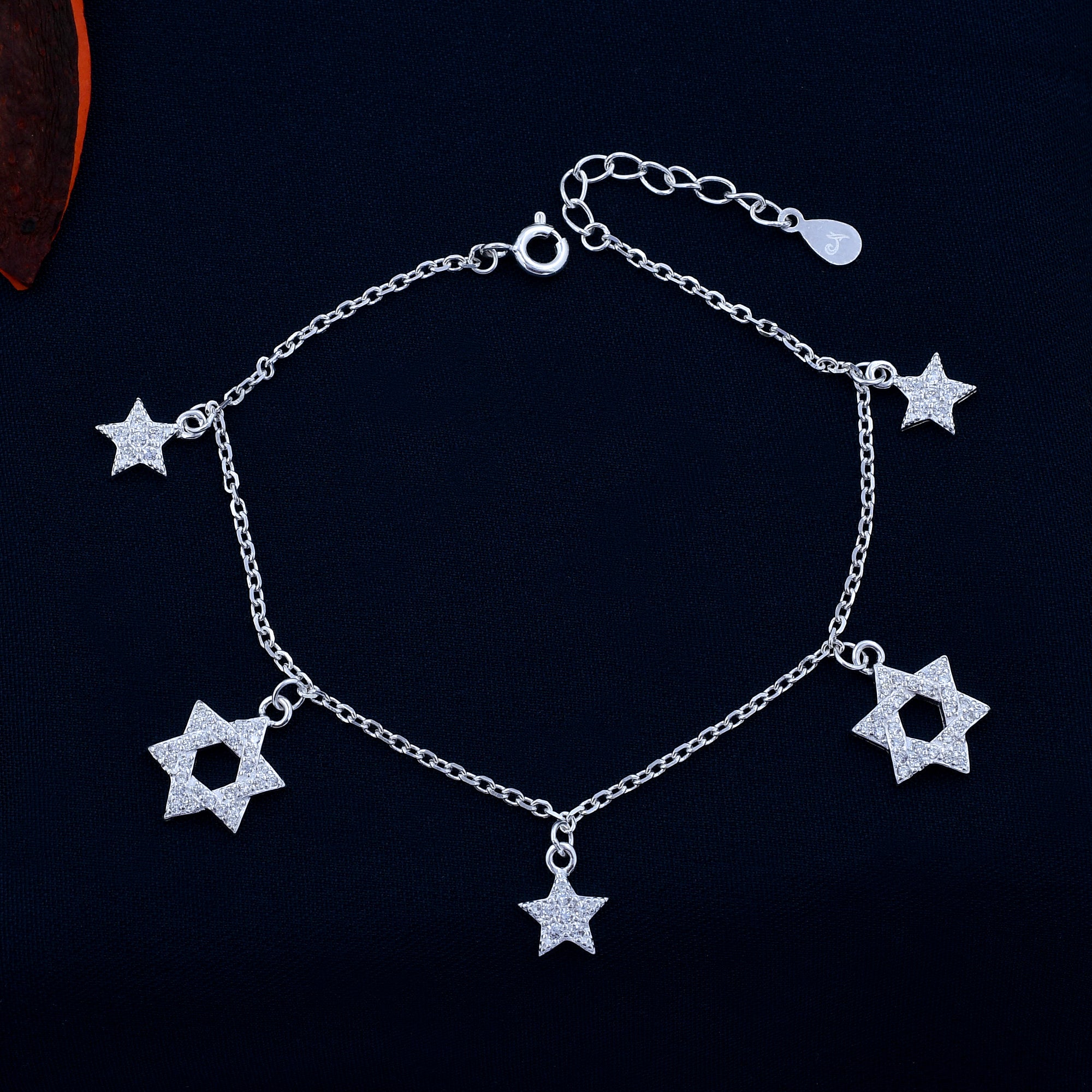 Star Design 925 Sterling Silver Bracelet