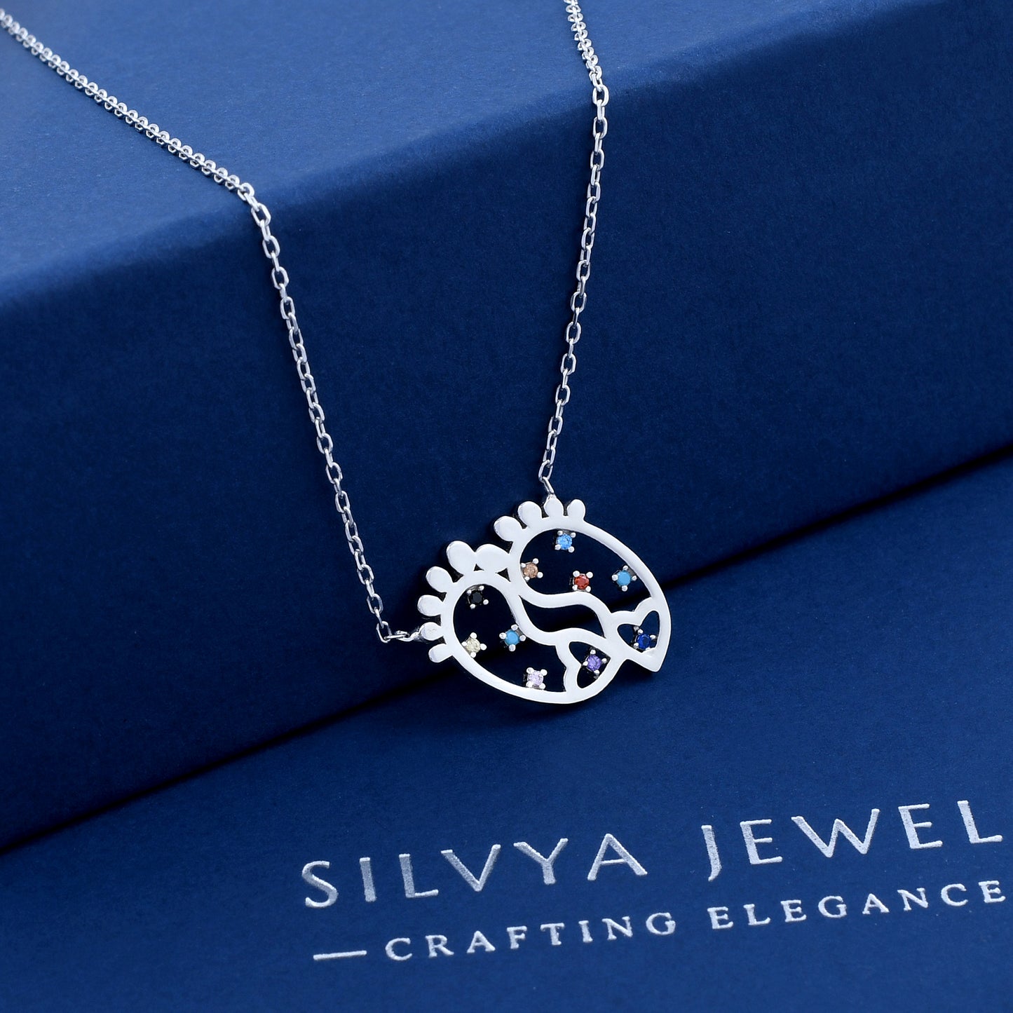 Little Baby Feet Design 925  Sterling Silver Pendant