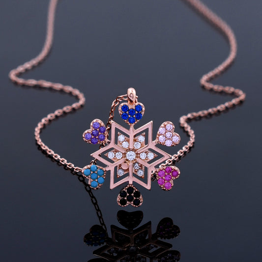 Star Heart Design 925 Sterling Silver Pendant
