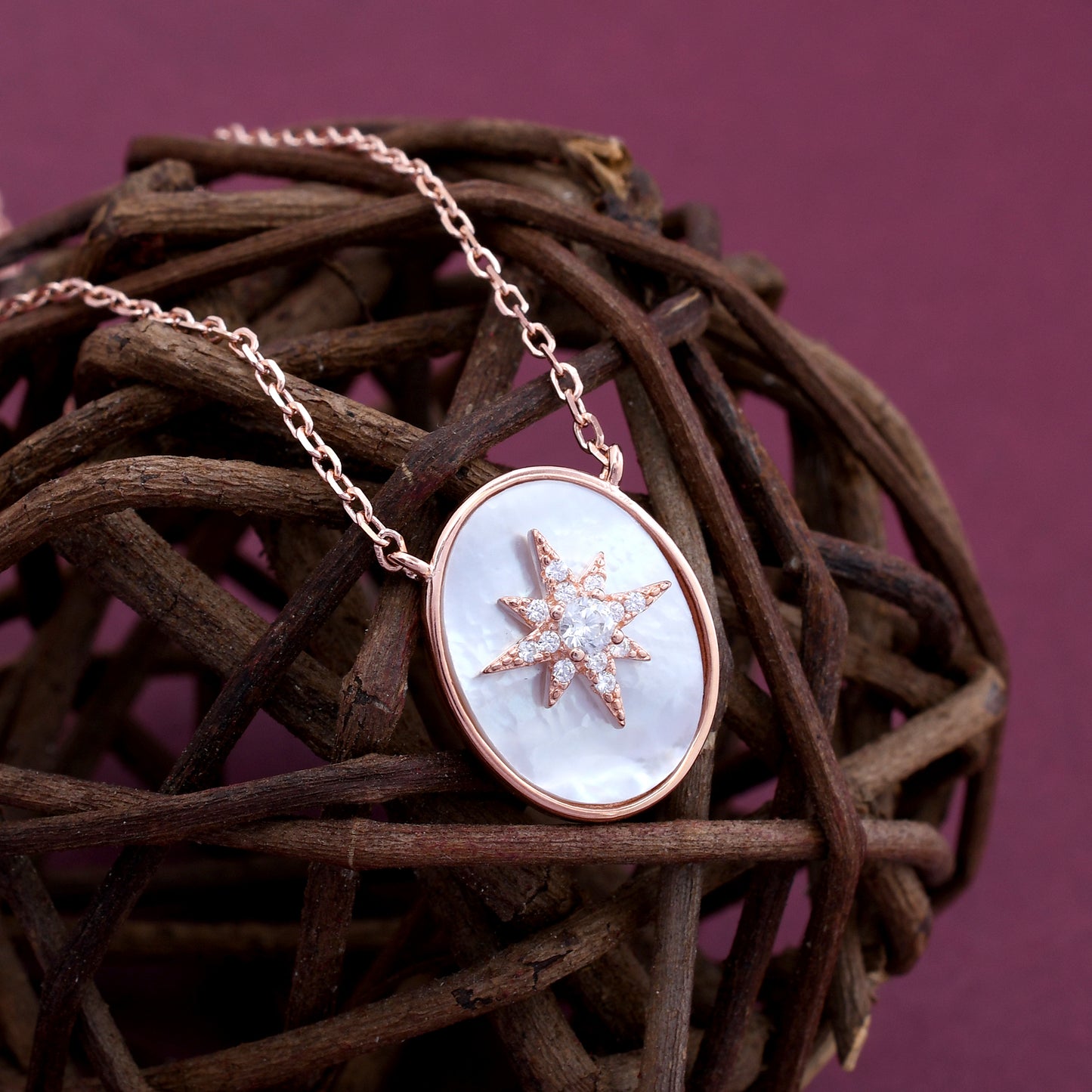 Coin Star Design 925 Sterling Silver Pendant