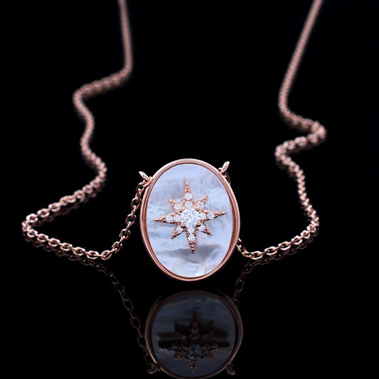 Coin Star Design 925 Sterling Silver Pendant