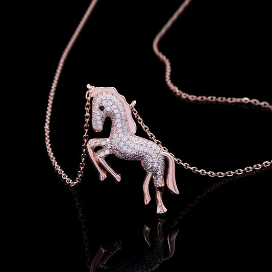 Horse Design 925 Sterling Silver Pendant
