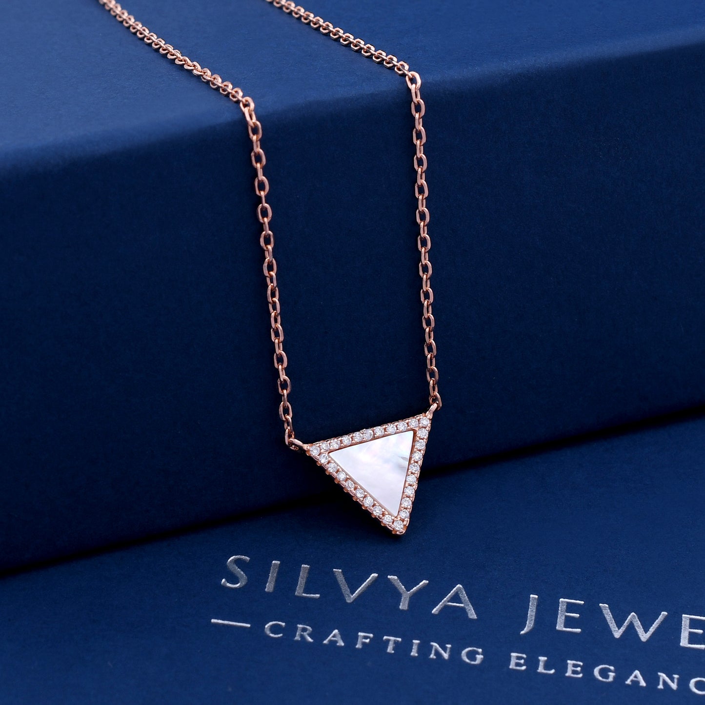 Triangle Shape 925 Sterling Silver Pendant