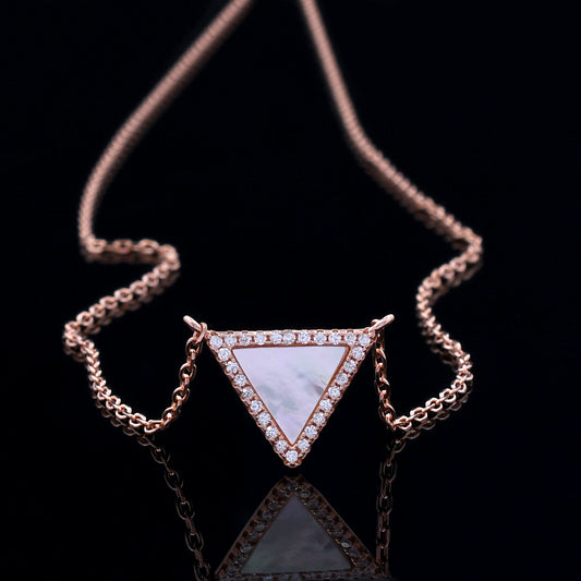Triangle Shape 925 Sterling Silver Pendant