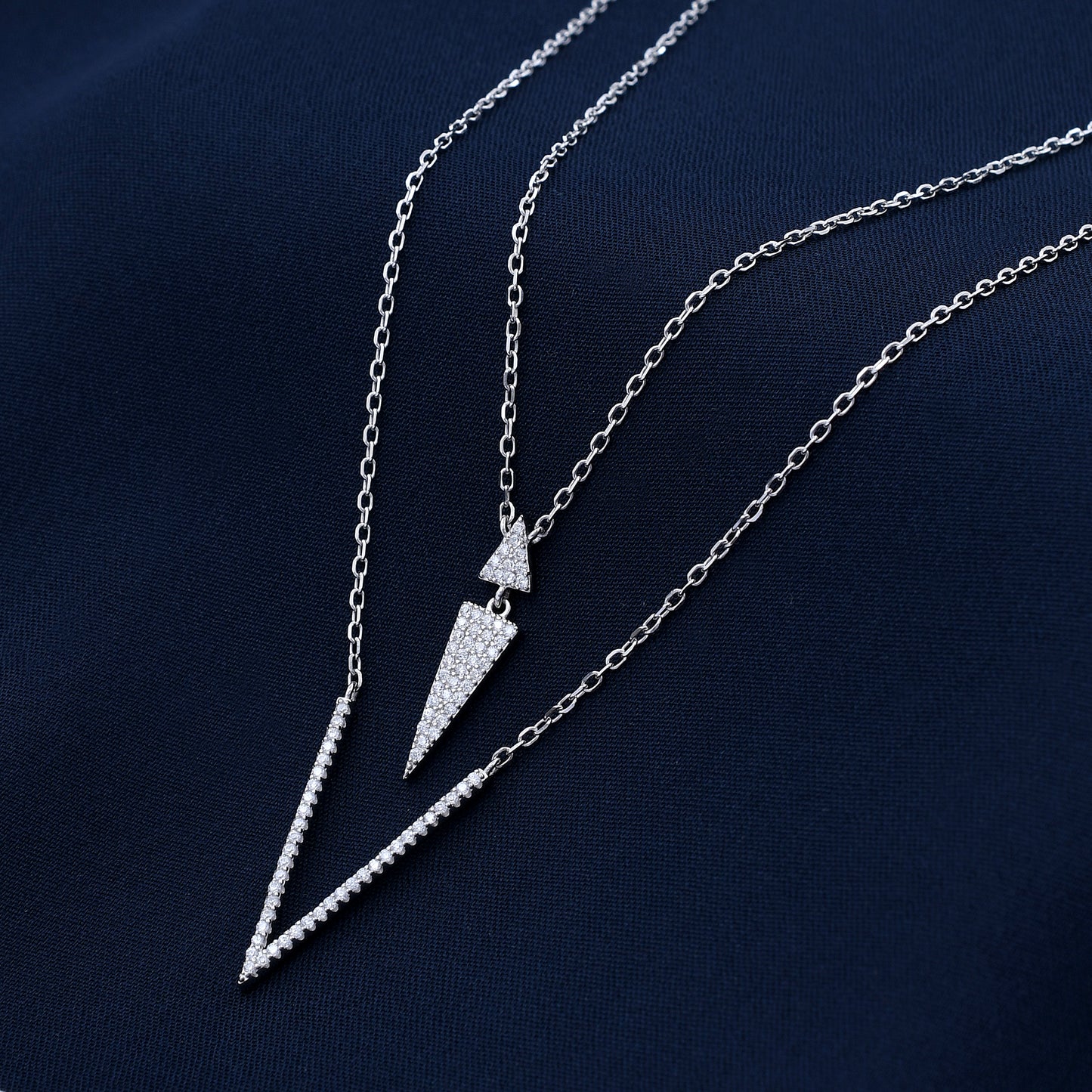 Arrow Layered 925 Sterling Silver Necklace