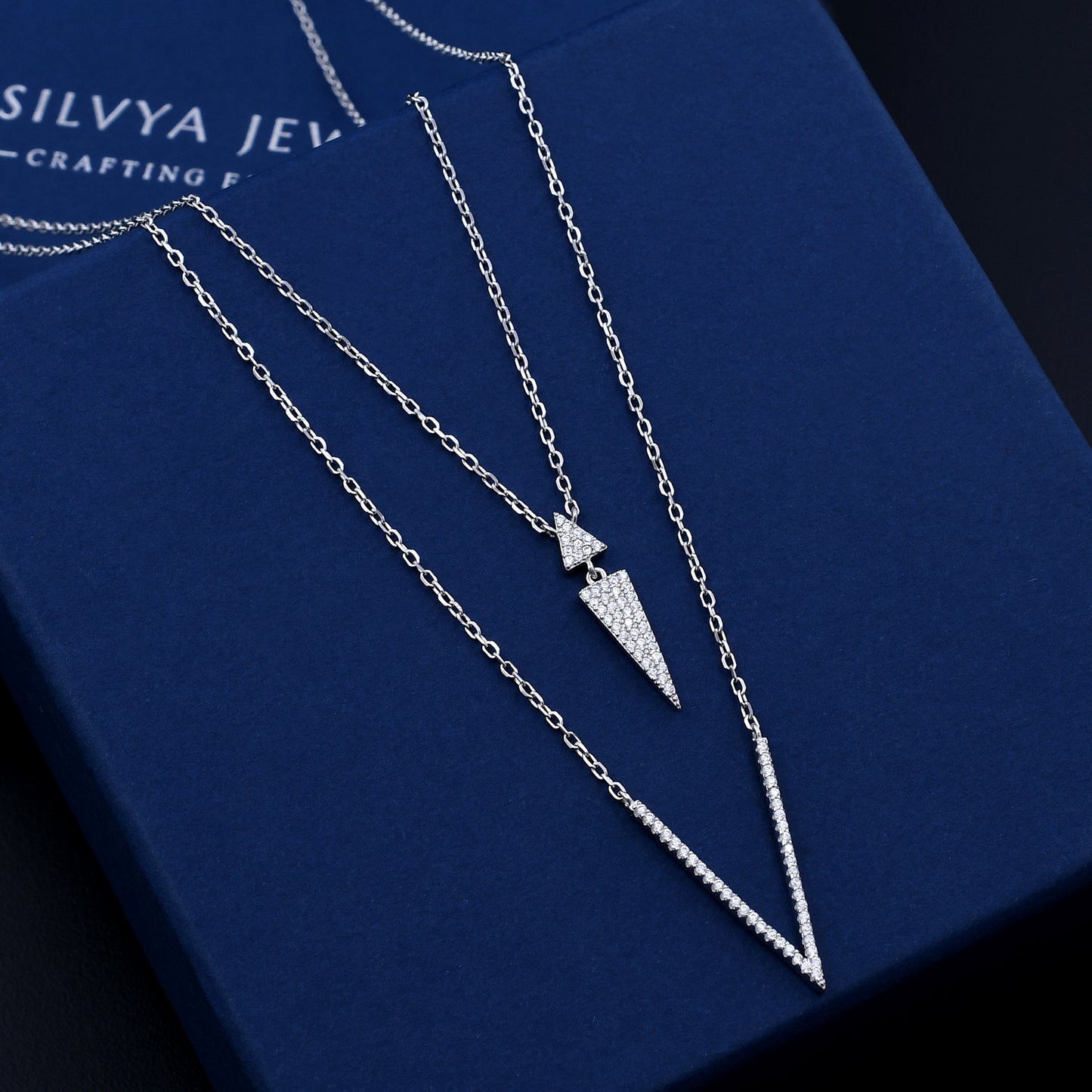Arrow Layered 925 Sterling Silver Necklace