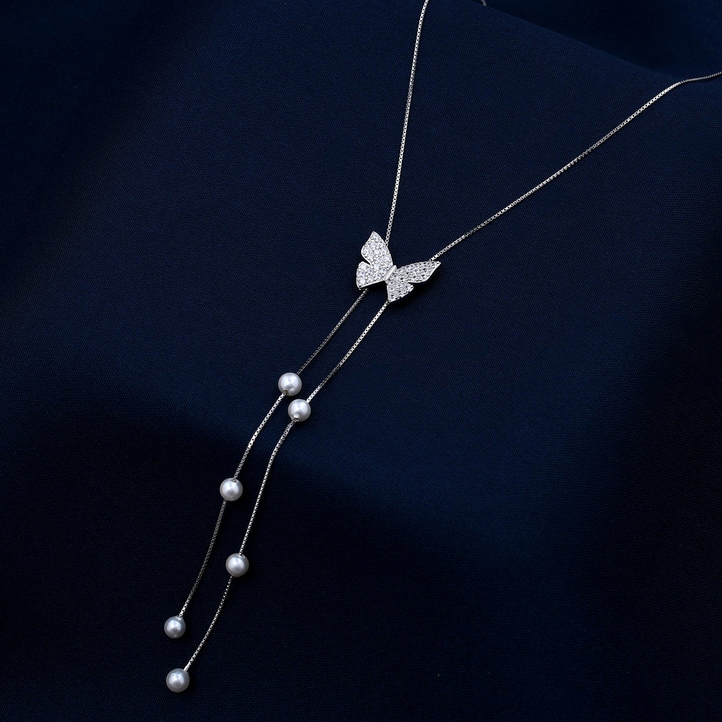 Pearl Butterfly Design 925 Sterling Silver Pendant
