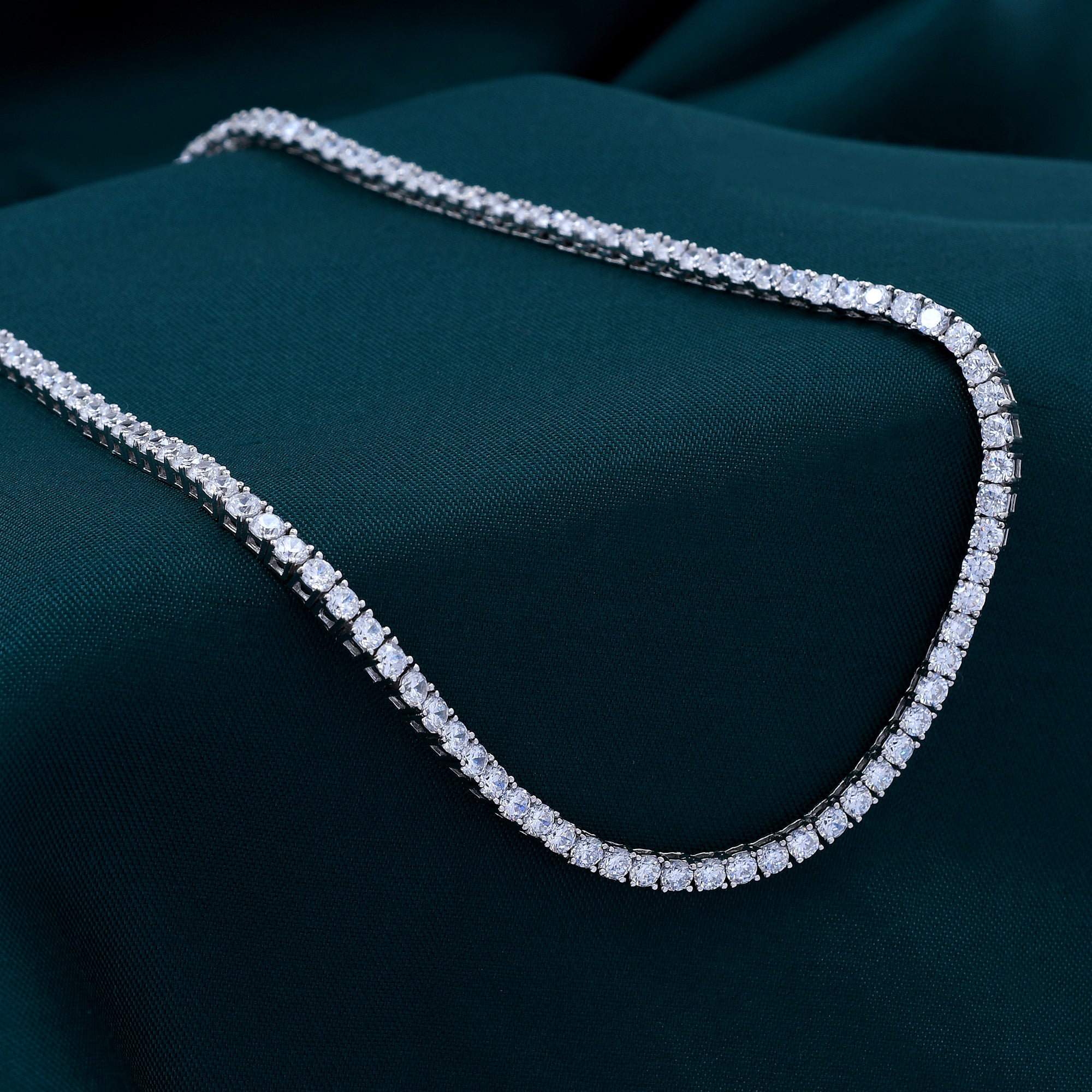 Diamond 925 Sterling Silver Necklace