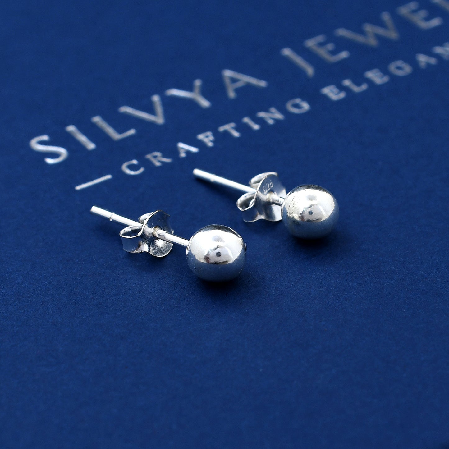 Pearl Hook Design 925 Sterling Silver Studs