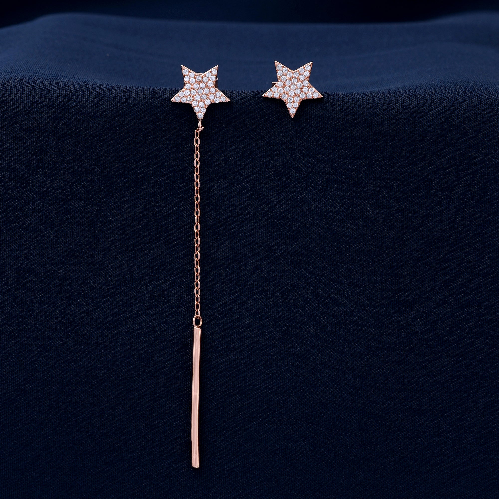 Star Design 925 Sterling Silver Earring