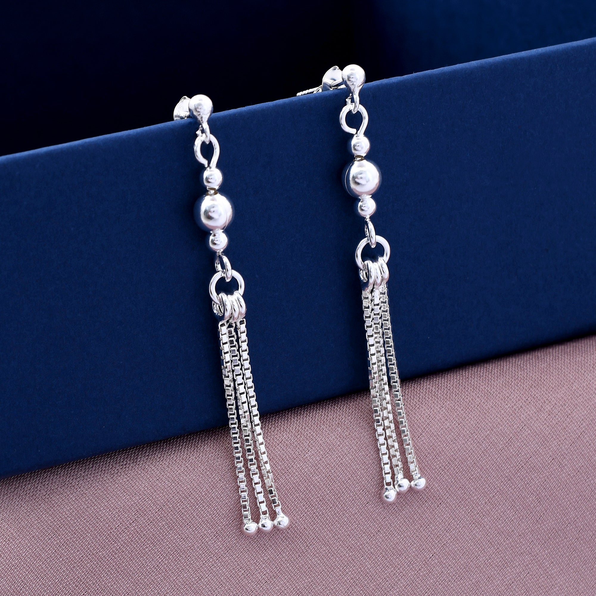 Three Layer Chain 925 Sterling Silver Earring