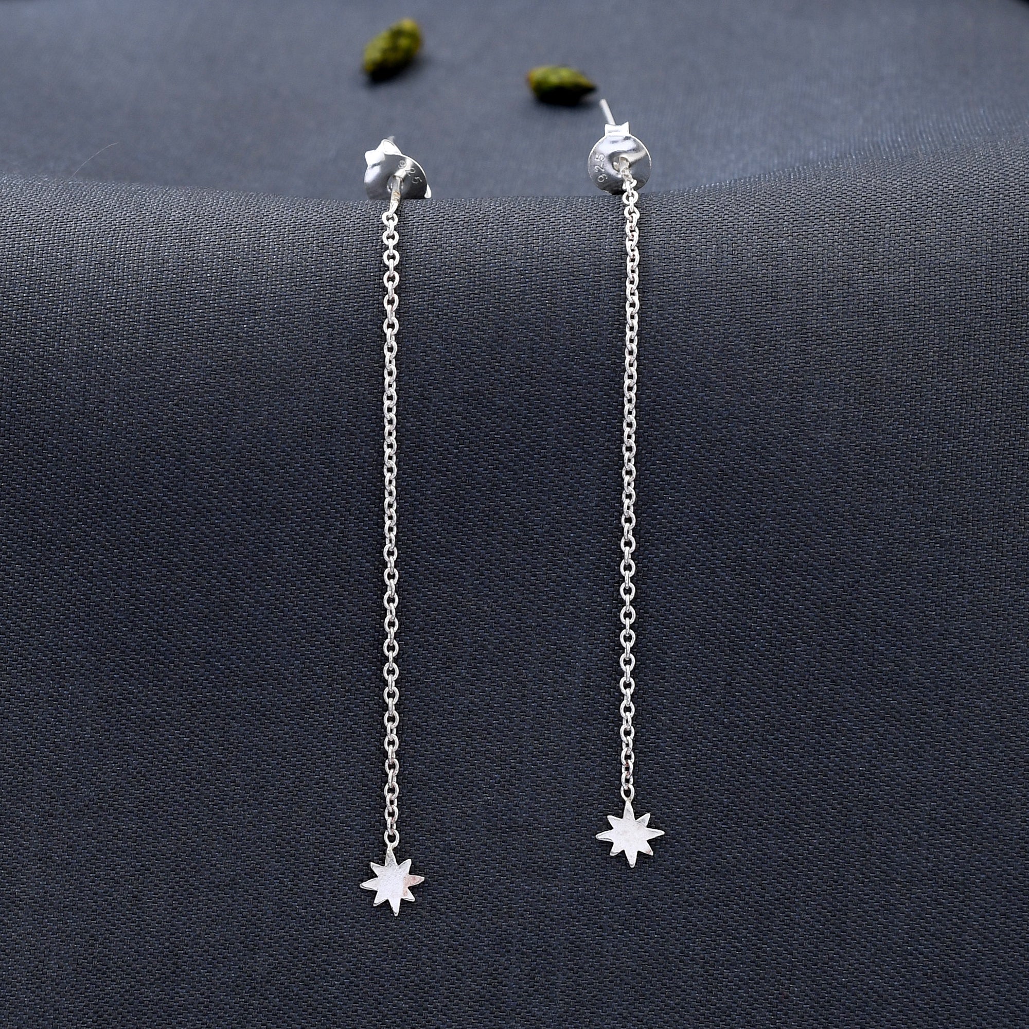 Light Weight Star Design 925 Sterling Silver Earring