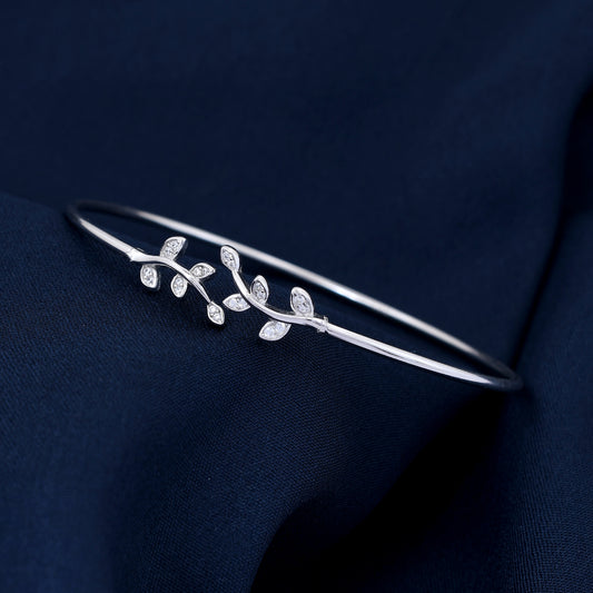 Leaf Design 925 Sterling Silver Bracelet