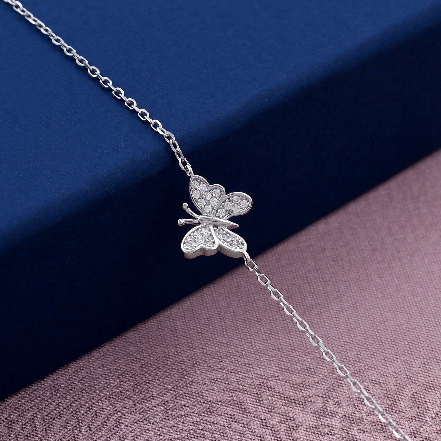 Unique Butterfly Design 925 Sterling Silver Bracelet