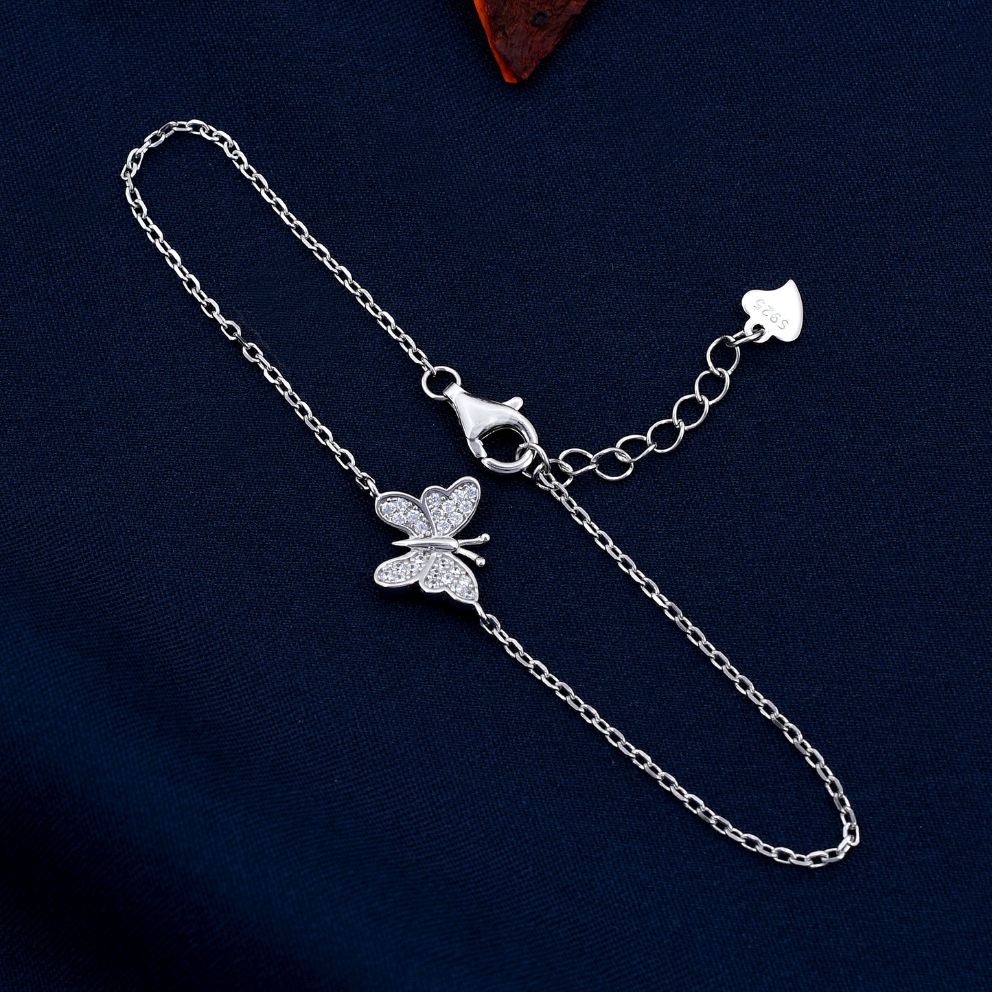 Unique Butterfly Design 925 Sterling Silver Bracelet