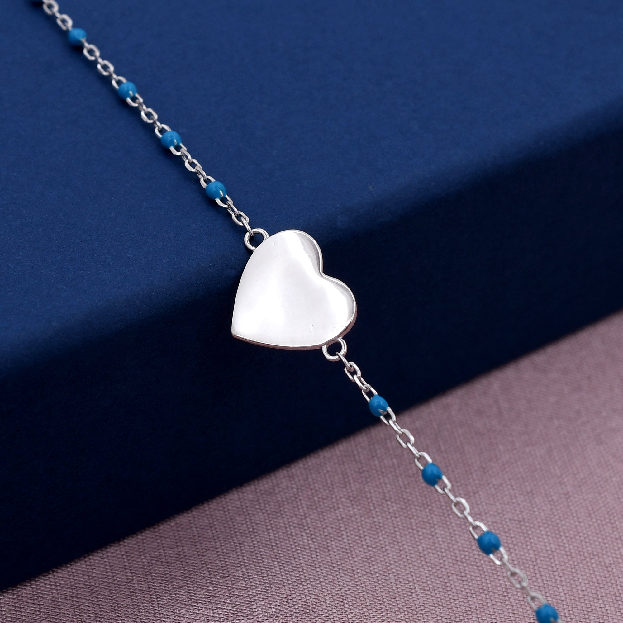 Heart Shape 925 Sterling Silver Bracelet