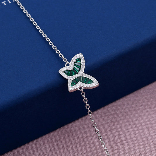 Butterfly Desigen 925 Sterling Silver Bracelet
