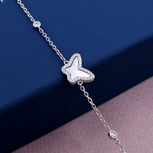 Butterfly Design 925 Sterling Silver Bracelet
