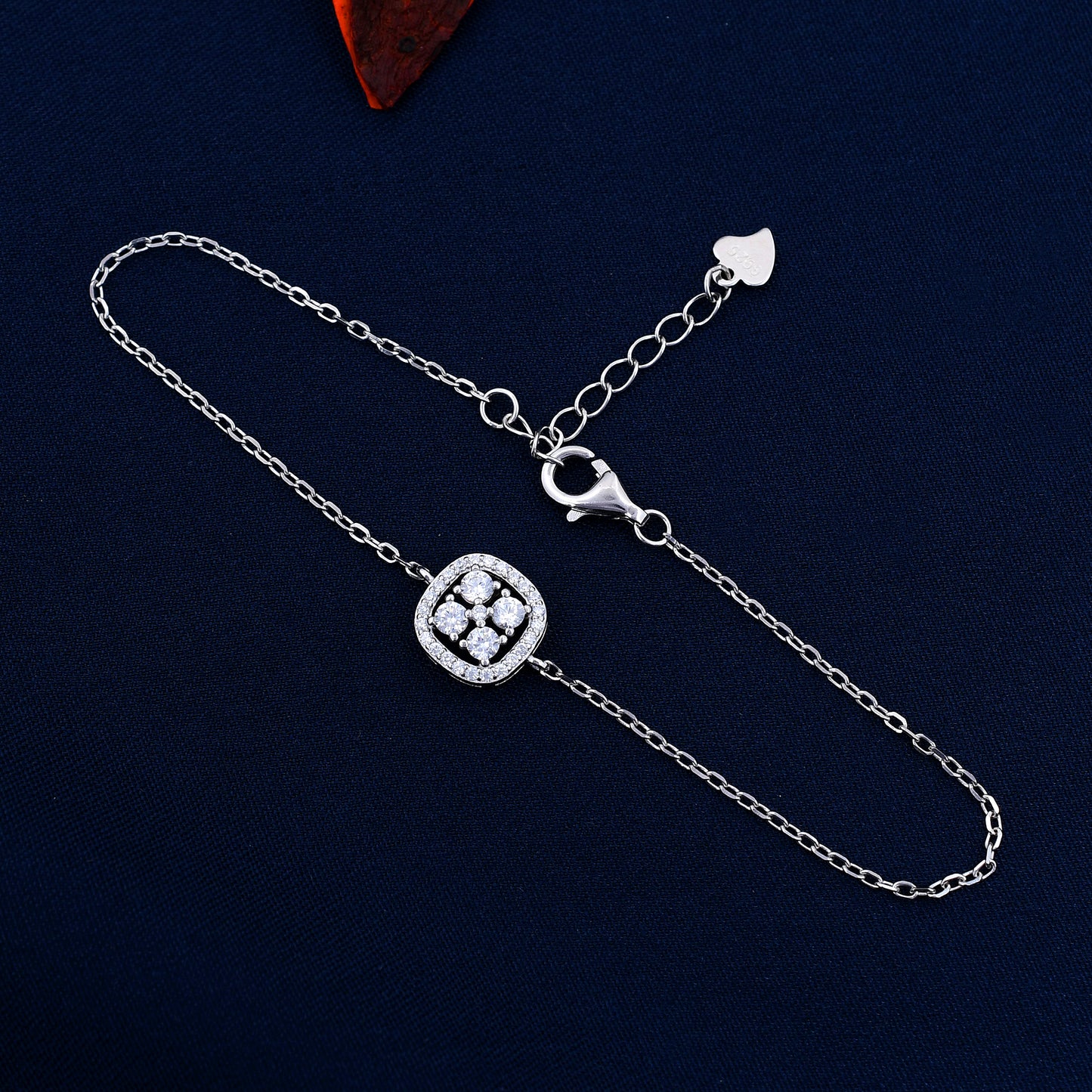 Zircon Diamond 925 Sterling Silver Bracelet