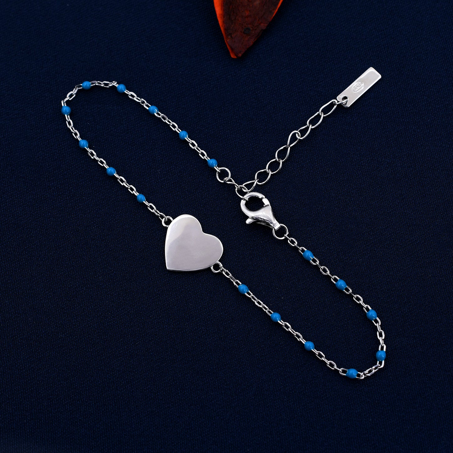Heart Shape 925 Sterling Silver Bracelet