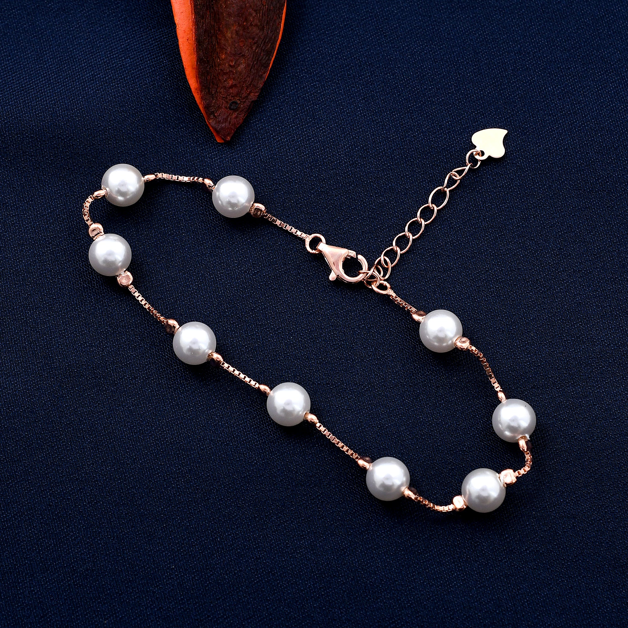 White Pearls 925 Sterling Silver Bracelet