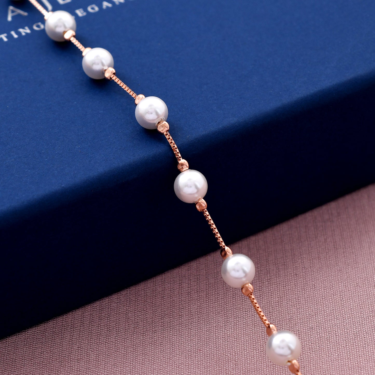 White Pearls 925 Sterling Silver Bracelet
